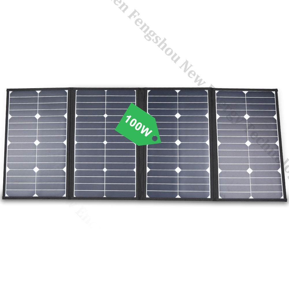 Solar Panel - Chargeur solaire pliable portable de 100