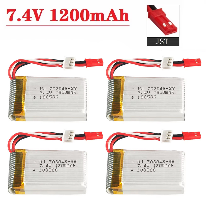 Lithium Battery 12V - Batterie Lipo 2S 7,4V 1200mAh 703048