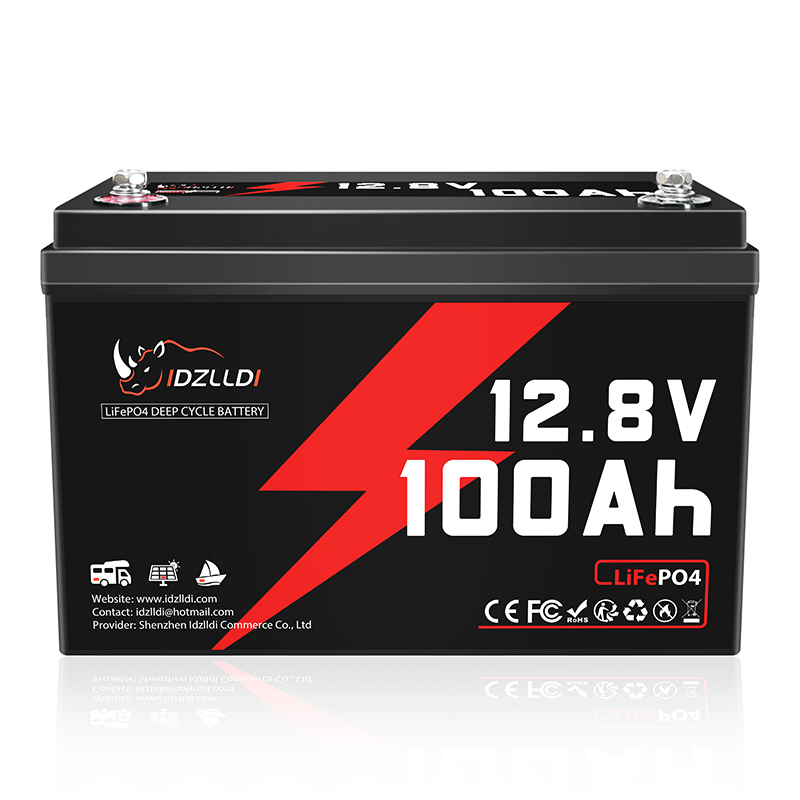 Lithium Battery 12V - Batterie LiFePO4 IDZLLDI 12,8 V 100