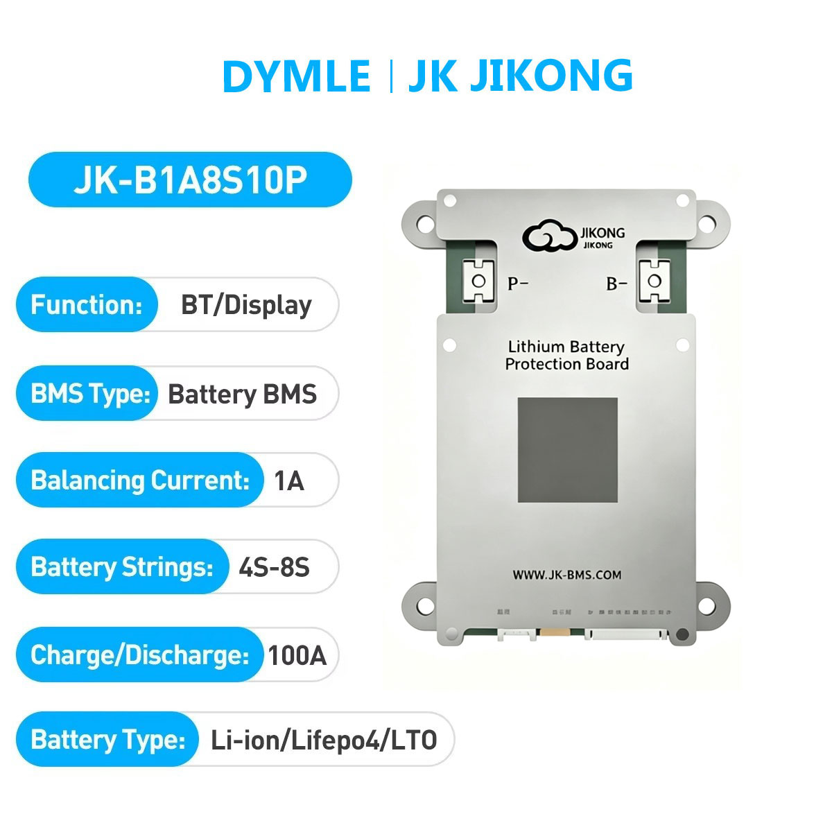 JK JIKONG B1A8S10P BMS actif i - Lithium Battery 12V avis et prix