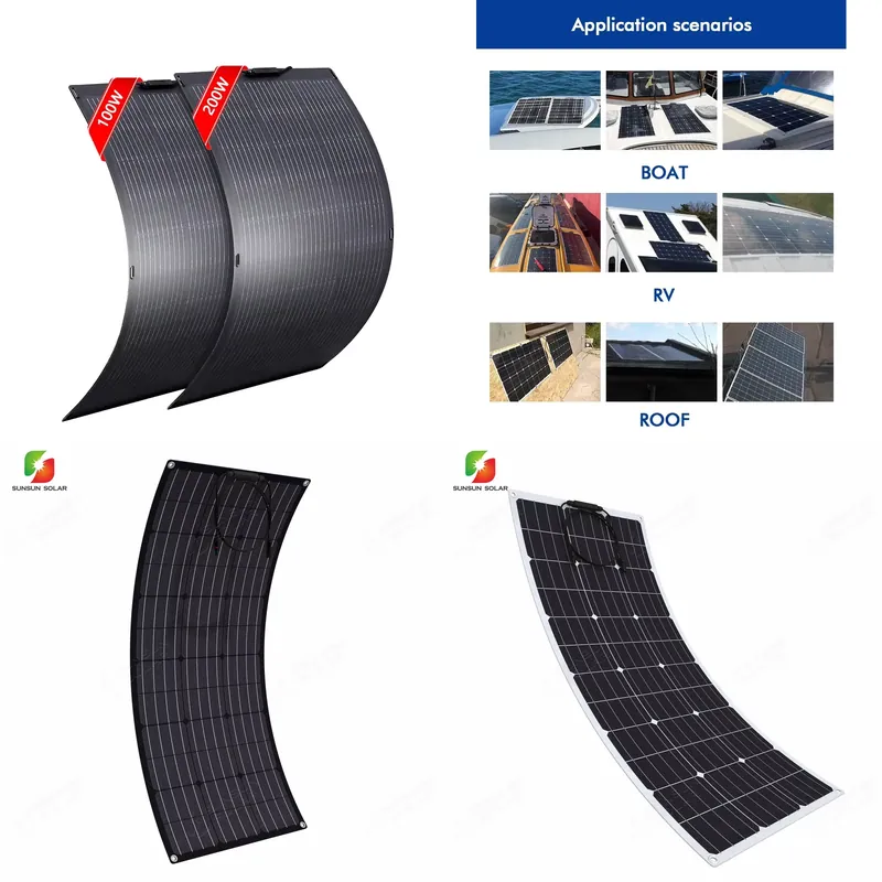 Panneau solaire flexible 50W 1 - Solar Panel 200W avis et prix